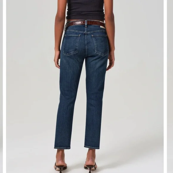 Citizens of Humanity Emerson Slim Boyfriend dark blue distressed jeans size 30 - Picture 14 of 15